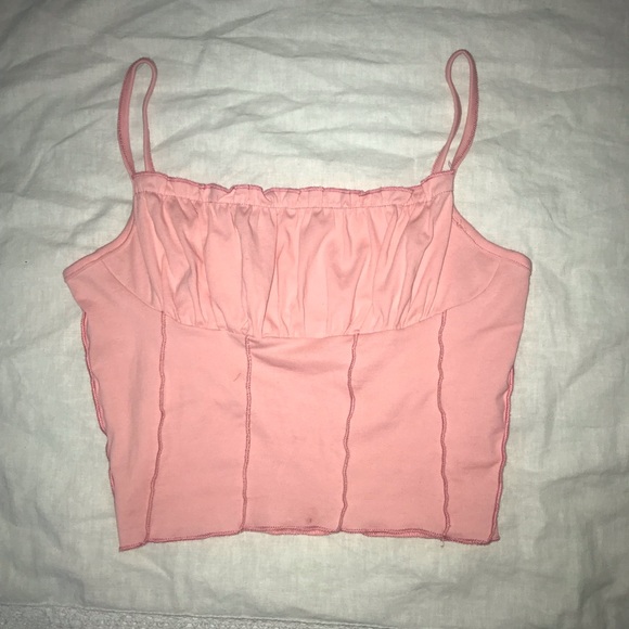 Pink ruffle tank - Picture 3 of 3